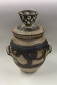 RAY MARSHALL: A stylish pottery jardiniere and cov