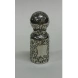 An attractive Victorian hinged top silver scent bo