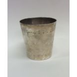 A Victorian silver tapering goblet with crested de