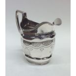 A good quality Georgian bright cut silver cream ju