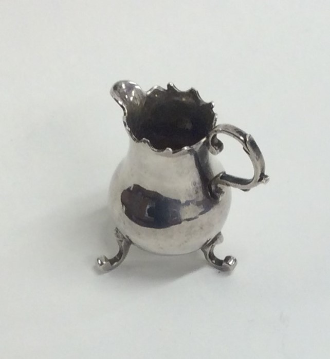 A rare miniature 18th Century Dutch ewer with scro - Image 5 of 5