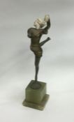 An unusual French model of a lady in dancing posit