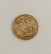 An 1882 full sovereign. Est. £180 - £220.