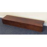 A rectangular mahogany sword box. Est. £30 - £40.