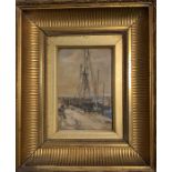 WILLIAM MCBRIDE (SCOTTISH D.1913): A gilt framed a