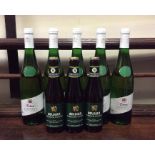 Five x 75 cl bottles of Erben Kabinett white wine,