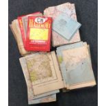 A quantity of old European maps. Est. £20 - £30.