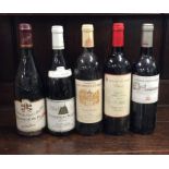 Five x 750 ml bottles of French red wines to includ