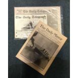 An original copy of "The Daily Mirror" dated Tuesd