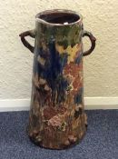 A tall tapering Longpark pottery jardiniere. Appro