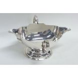 A good quality Edwardian silver double lip sauce b