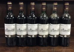 Six x 750 ml bottles of French red wine as follows