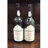 Two x 750 ml bottles of Graham's Malvedos Vintage