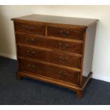 BRIGHTS OF NETTLEBED: A good walnut chest of three