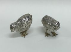 An attractive pair of silver salts in the form of