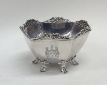 OMAR RAMSDEN: A stylish hexagonal bowl cast with s