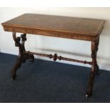 An attractive Victorian mahogany card table with s