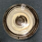 RAY MARSHALL: A large circular fruit bowl decorate