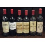 Six x 75 cl bottles of French red Saint-Émilion to