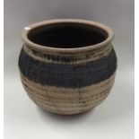 RAY MARSHALL: A tapered pottery planter. SIgned to