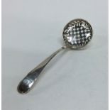 A Georgian silver OE pattern sifter spoon decorate