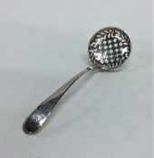 A Georgian silver OE pattern sifter spoon decorate