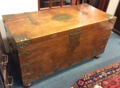 A massive Continental trunk mounted with brass str