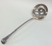 A Georgian OE pattern silver soup ladle. London. B