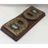 An attractive Victorian brass mounted book slide w