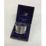 An Edwardian silver napkin ring. Sheffield. By RM&