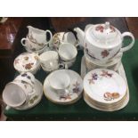 An extensive set of Royal Worcester Evesham patter