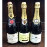 Three x 750 ml bottles of Champagne to include: 1