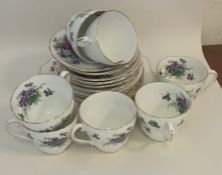 An attractive Adderley floral part tea service. Es