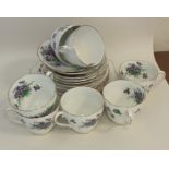 An attractive Adderley floral part tea service. Es