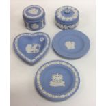 A small collection of Wedgwood Jasperware. Est. £2