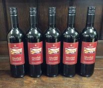 Five x 750 ml bottles of Italian red wine as follo