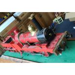 A good 5 inch gauge model of a steam engine and te