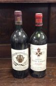 Two bottles of French red wines to include: 1 x 75