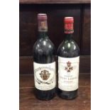Two bottles of French red wines to include: 1 x 75