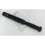An unusual wooden Policeman's truncheon with VR cr