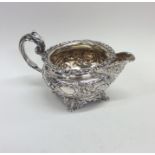 A good quality Georgian silver cream jug attractiv