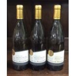 Three x 75 cl bottles of French White Burgundy as