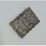 A rare castle top silver card case depicting Winds