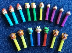 A selection of 'PEZ' dispensers in the form of 'Fl
