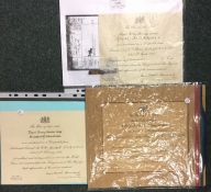 Three WW1 mention in despatch certificates. Royal
