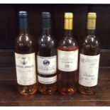 Four x 75 cl bottles of French white wines to incl