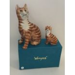 A Wemyss tabby cat together with one other in box.