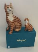 A Wemyss tabby cat together with one other in box.