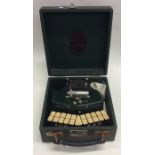 A cased 'Stenotype Grandjean' shorthand typewriter