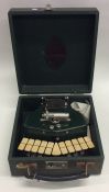 A cased 'Stenotype Grandjean' shorthand typewriter